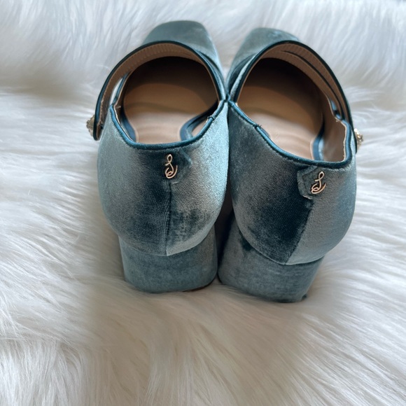 Sam Edelman Tahira Block Heel Mary Jane Teal Size 8.5 - Picture 2 of 8